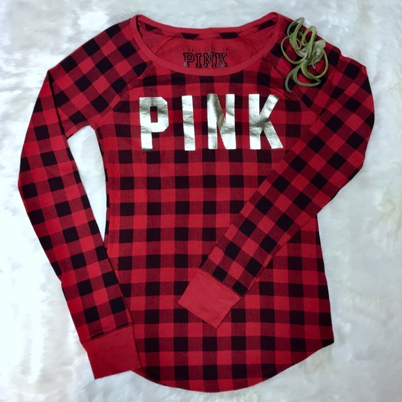 PINK Victoria's Secret Other - Victoria’s Secret PINK Buffalo Plaid Pajama Top